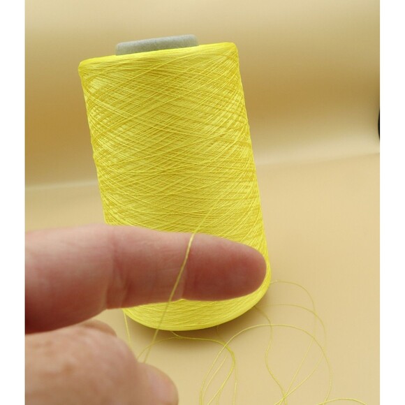 Filtex Vintage Bright Poly Yellow "Gold"  Embroidery Thread 135/2 Lg Cone 539grs - Picture 3 of 5
